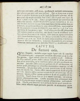Caput XII. De foetore oris.