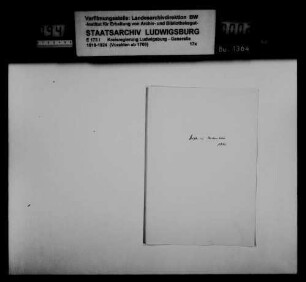 "Medici, Physici, Chirurgi und Accoucheurs, Oberamtsärzte" (= Angelegenheiten der Ärzte und Oberamtsärzte), Allgemeines