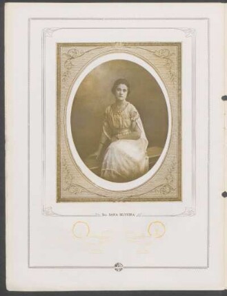 [Fotografía de] Sta. Sara Silveira