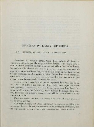 1-3, Gramática da língua portuguesa