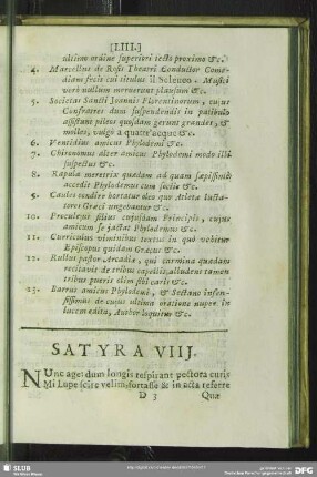 Satyra VIII