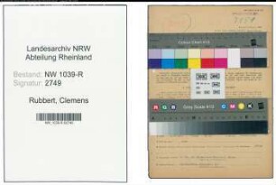 Entnazifizierung Clemens Rubbert , geb. 02.11.1901 (Diplomlandwirt)
