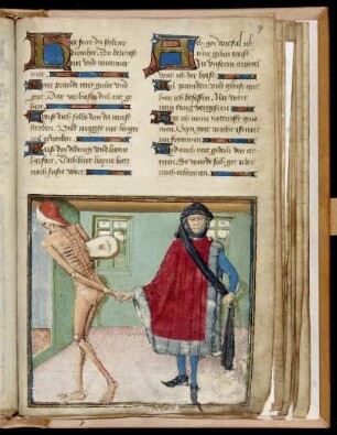 9r. Tod mit Cister; Domherr