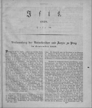 Versammlung der Naturforscher und Aerzte zu Prag im September 1837