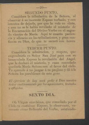 Sexto día.