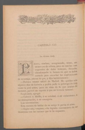 Capítulo XVI - La última duda