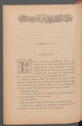 Capítulo XVI - La última duda