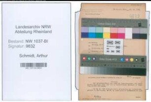 Entnazifizierung Arthur Schmidt , geb. 22.01.1901 (Kaufmann)