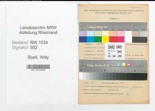 Entnazifizierung Willy Stahl , geb. 01.05.1915 (Oberfeldwebel)