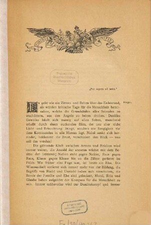 Der Konservativismus und Oesterreichs Zukunft