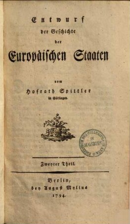 Entwurf der Geschichte der Europäischen Staaten, 2