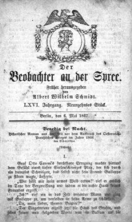 19. Stueck, 6. Mai 1867