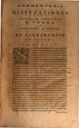 Commentaria in universam doctrinam Divi Thomae, 1