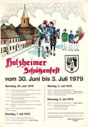 Festplakat Schützenfest Neuss-Holzheim 1979