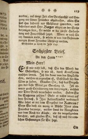 Sechzigster - Drey und sechzigster Brief.