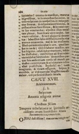 286-327, Caput XVIII
