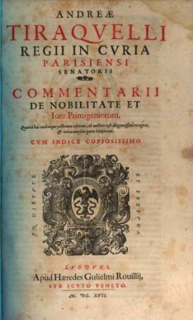 Commentarii de nobilitate et iure Primigeniorum