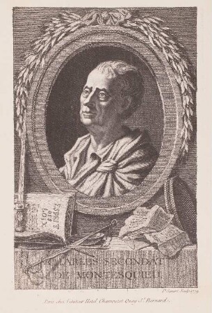 Bildnis des Philosophen Charles Secondat de Montesquieu