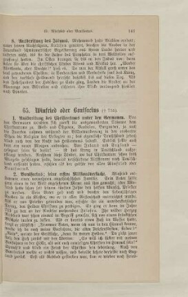65. Winfried oder Bonifacius ( † 755)