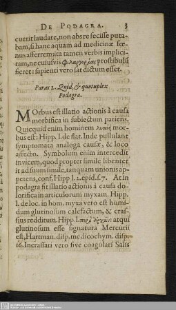 Paras 2. Quid, & quotuplex Podagra