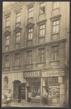 Ansichtskarte Tabakwaren und Restaurant, Köthener Straße