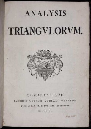 Analysis Triangulorum