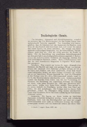 Toxikologische Chemie.
