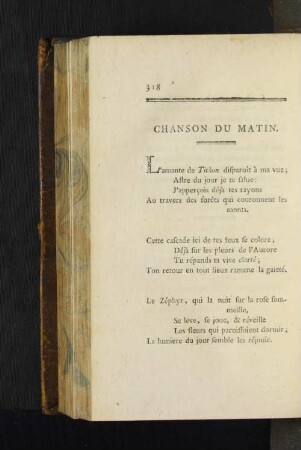 Chanson Du Matin.