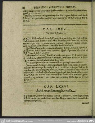 Cap. LXXV. Sumtus testium