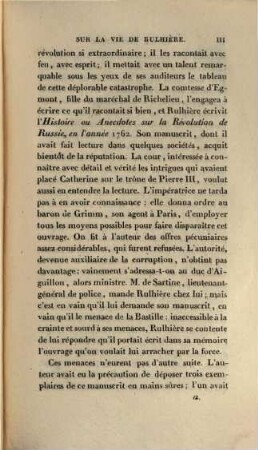 Oeuvres posthumes de Rulhière, de l'Académie Française, 1