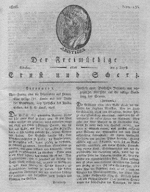 Nro. 156, Dienstag den 5. August 1806