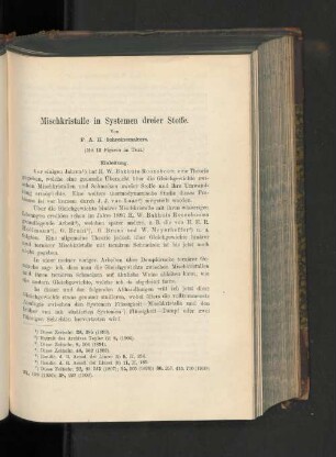 Mischkristalle in Systemen dreier Stoffe