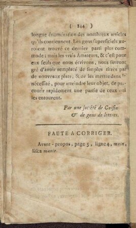 Faute a corriger.