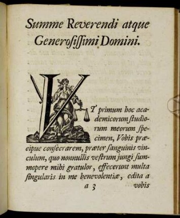 Summe Reverendi atque Generosissimi Domini.