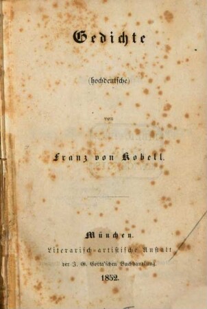 Gedichte (hochdeutsche)