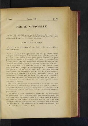Partie Officielle. No. 70.