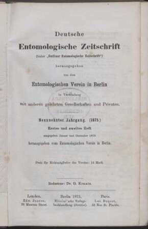 19: Deutsche entomologische Zeitschrift
