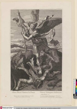 Sainct Michel Victorieux de Demon; Michael Achrangelius Cacodæmonem conculand