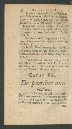 Caput XIX. De partibus animalium.