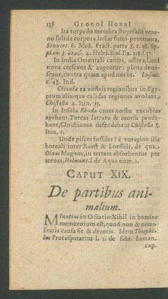 Caput XIX. De partibus animalium.