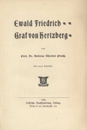 Ewald Friedrich Graf von Hertzberg