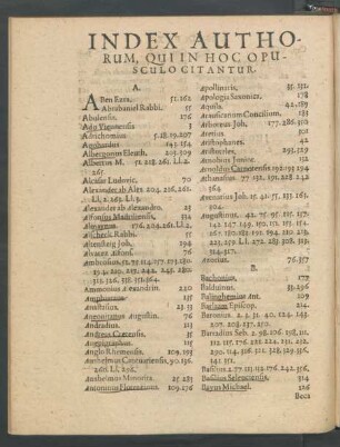 Index Authorum ...