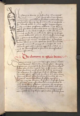 De electione et officio decani.