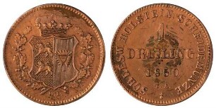 1 Dreiling, Schleswig-Holstein, Provisorische Regierung:Kgl. Linie, Frederik VII. (1848-1863)