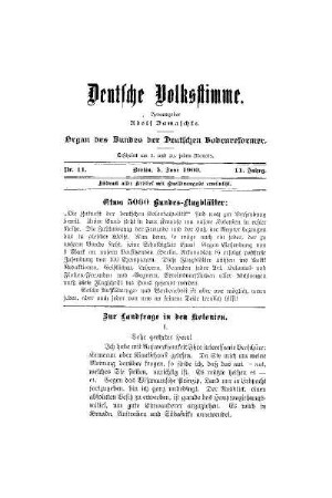 Zur Landfrage in den Kolonien