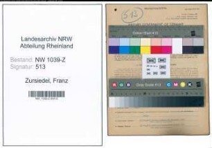 Entnazifizierung Franz Zursiedel , geb. 21.02.1893 (Polizist)