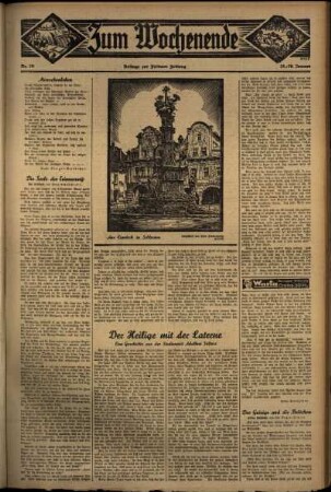Dritte Ausgabe vom Sonntag, den 26. Januar 1936.