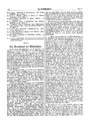 Die Berufswahl der Mittelschüler