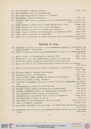 Arbeiten in Glas (Nr. 309-335)