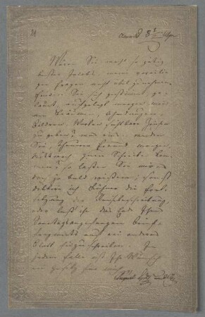 Friedrich Jacobs (1764-1847) Nachlass: Brief von August Herzog von Sachsen-Gotha an Friedrich Jacobs - BSB Jacobsiana II.2. August, Herzog von Sachsen-Gotha